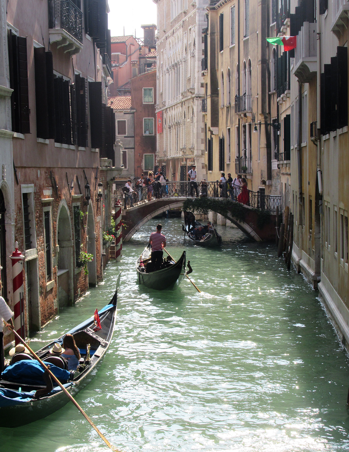 bridge on a canal in Venice